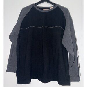 VTG Point Zero Thermal Shirt Mens XL Waffle Knit Y2K Grunge Skater Striped Layer